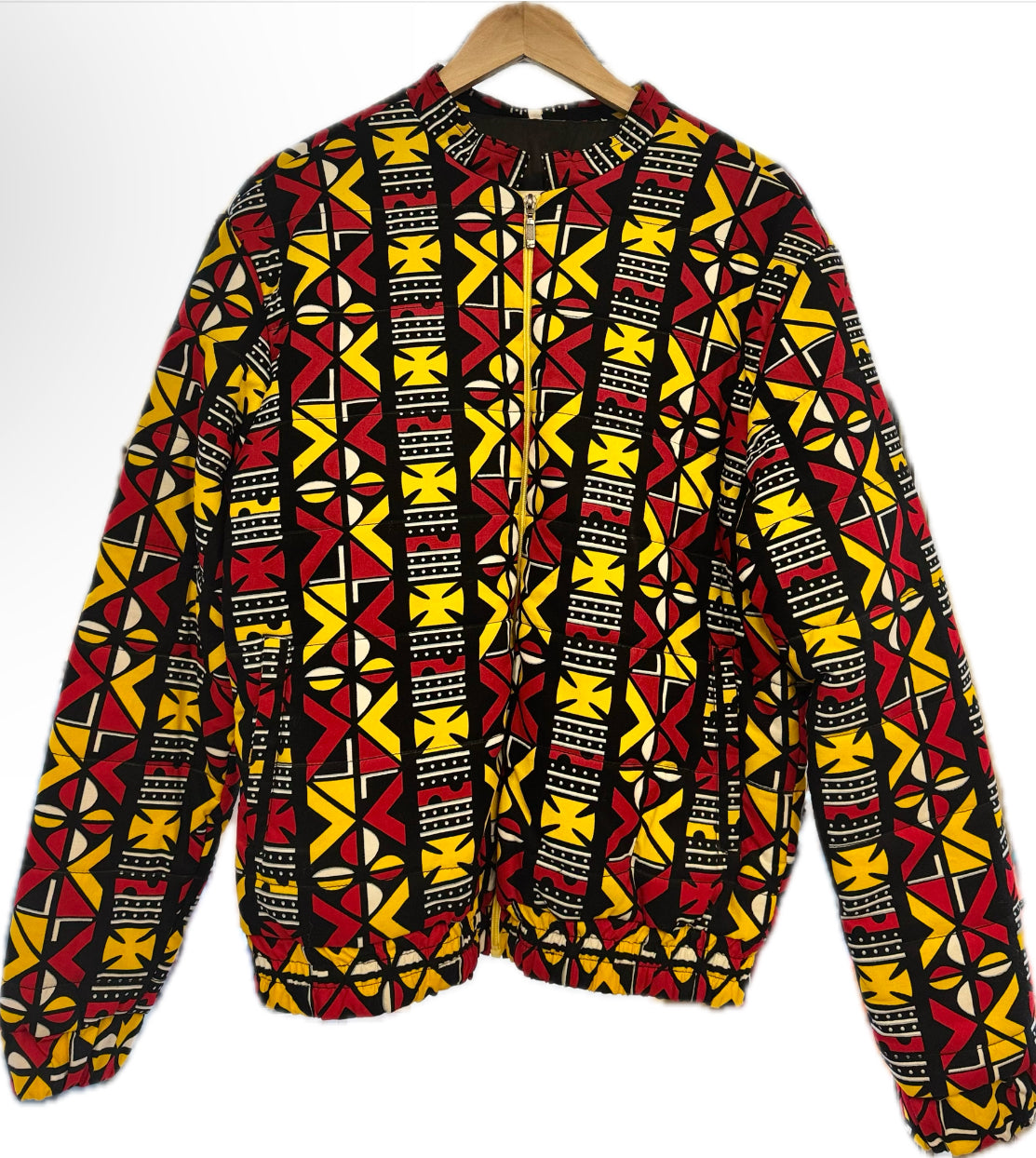 Veste unisexe en tissu imprimé africain vibrant